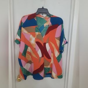 NWOT JODIFL blouse, multi color, size L